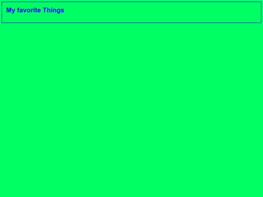 Favoritethings screenshot