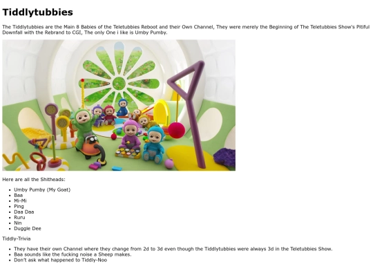 Tiddlytubbies screenshot