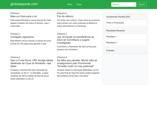TRAB GLOBO ESPORTE screenshot