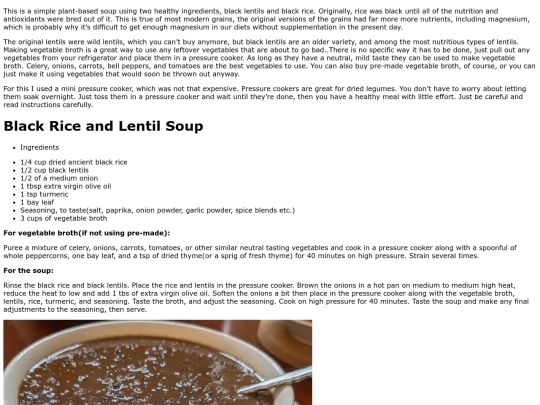 blackriceandlentilsoup screenshot