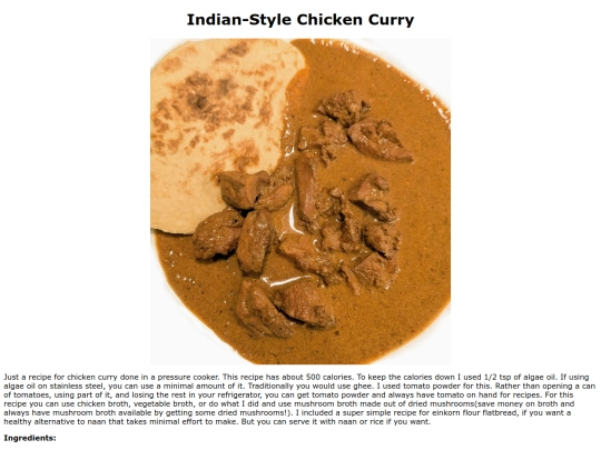 chickencurry screenshot