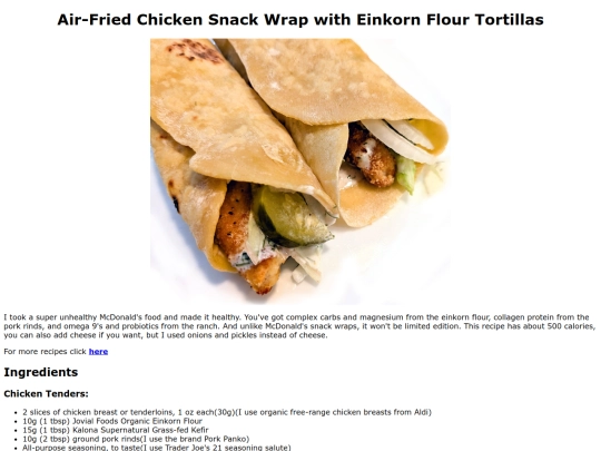 chickensnackwrap screenshot