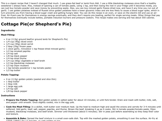 cottagepie screenshot
