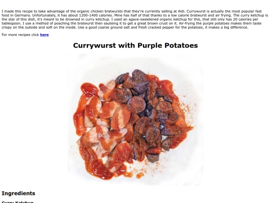 currywurst screenshot
