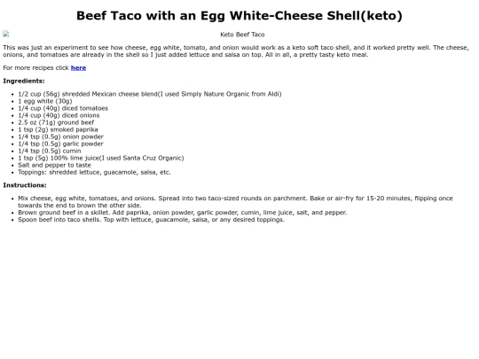ketobeeftaco screenshot