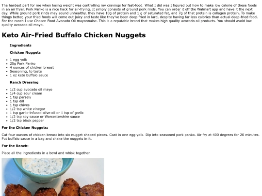 ketobuffalochickennuggets screenshot