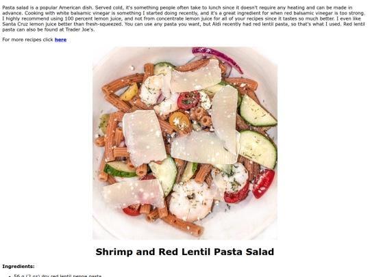 shrimppastasalad screenshot