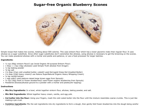 sugarfreeblueberryscones screenshot