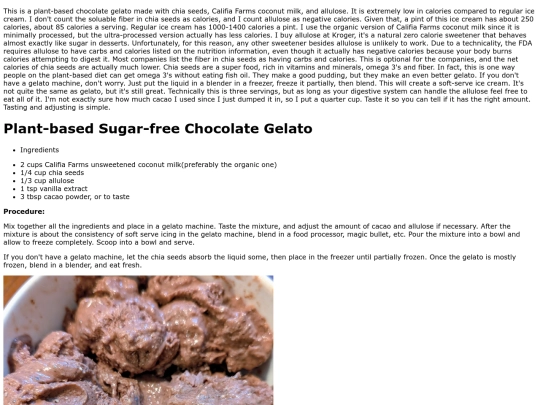 sugarfreechocolategelato screenshot