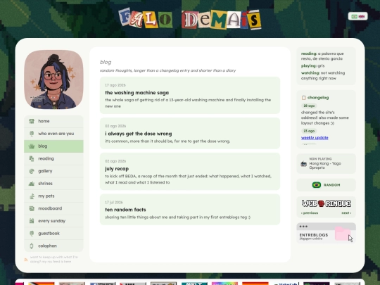 blog screenshot