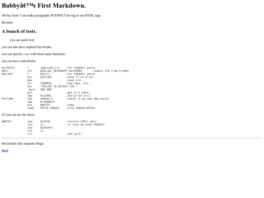 babbysfirstmarkdown screenshot