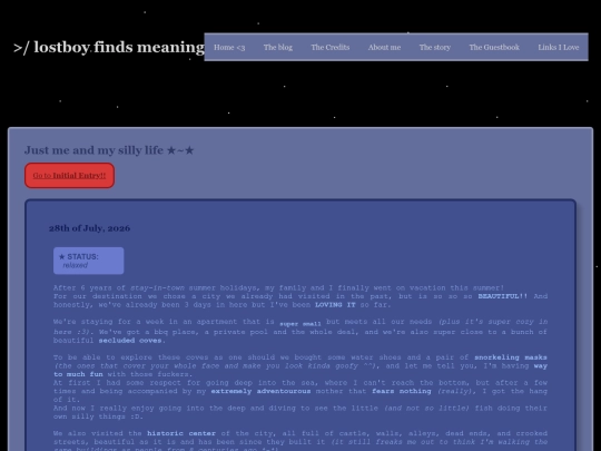 archive/version 0.1/html/blog_v0.1 screenshot
