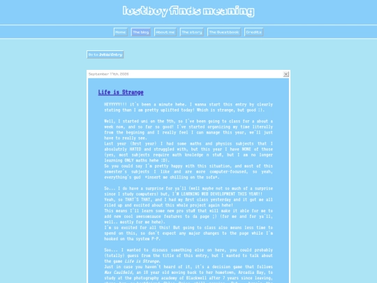 html/blog screenshot