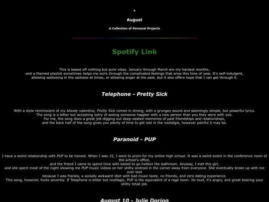 Winter2025Playlist screenshot