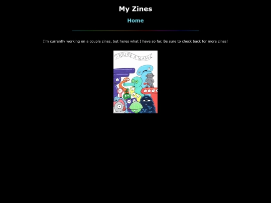 zines screenshot