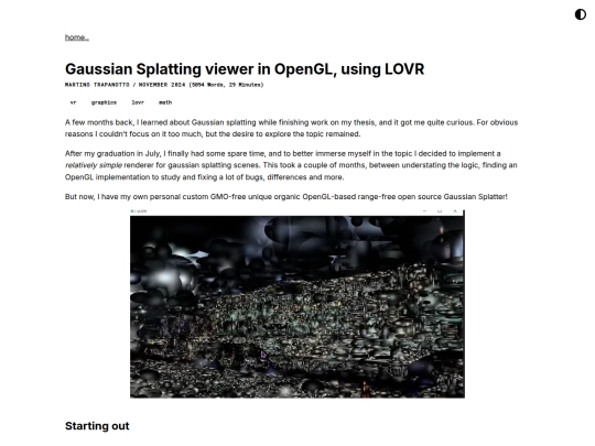 gaussiansplatting-in-lovr screenshot