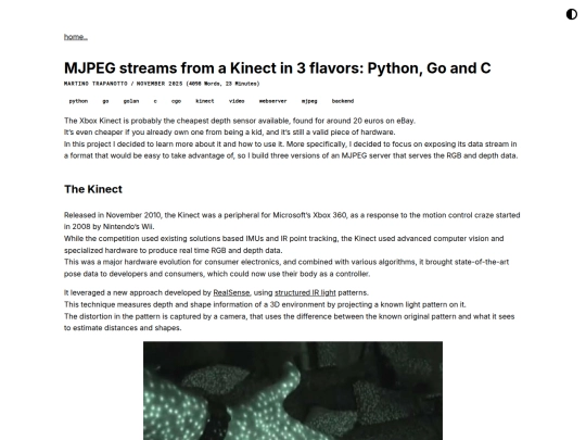 kinectservers screenshot