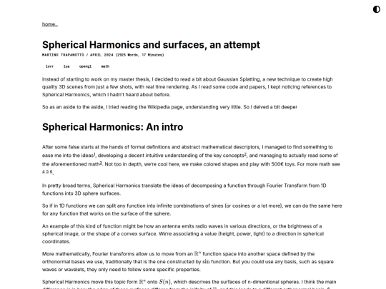 spherical-harmonics-lovr screenshot