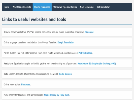 index screenshot