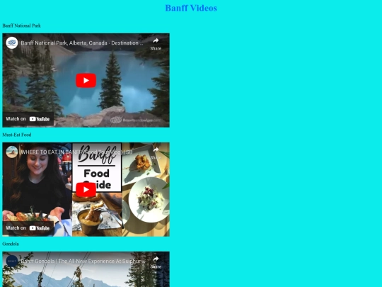 videos screenshot