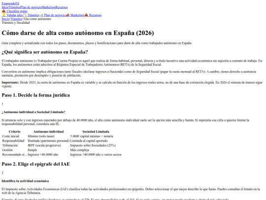 tramites-autonomo-espana screenshot