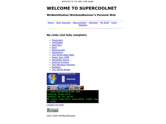 links screenshot