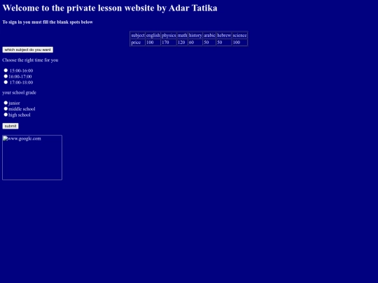 index screenshot