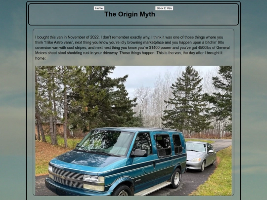 van/vanstory screenshot