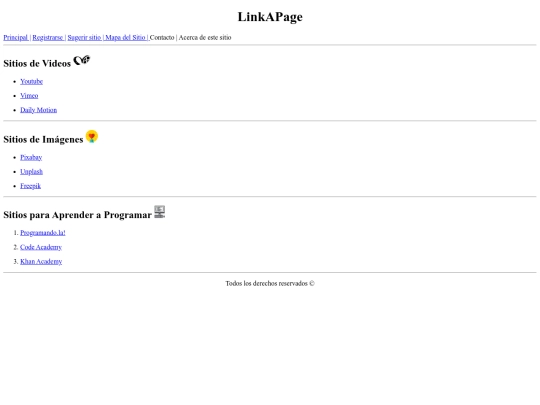 LinkPage screenshot