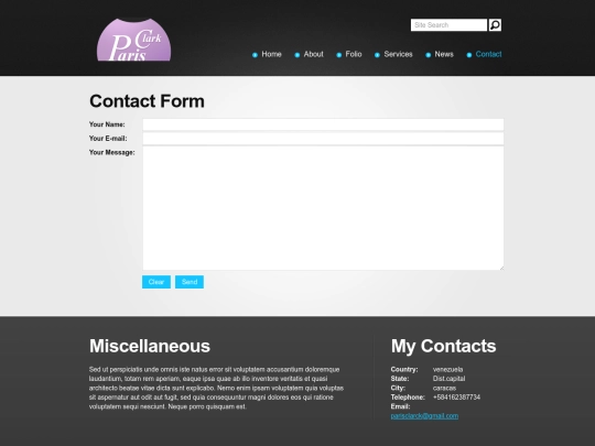 Contact screenshot