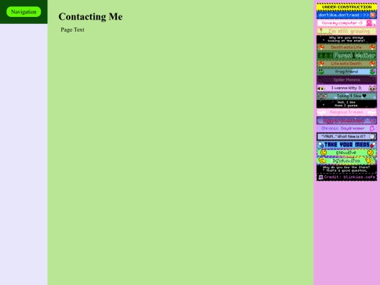 main/contact screenshot
