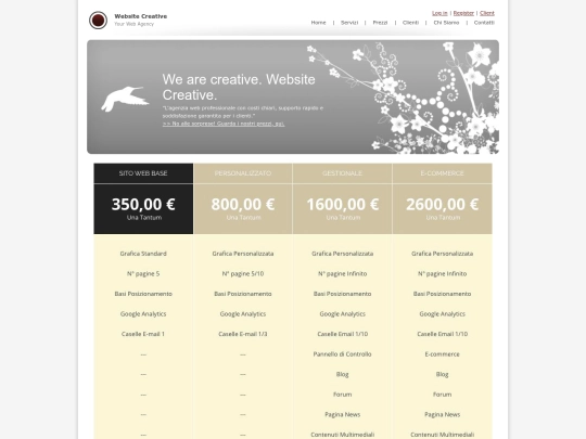 prezzi screenshot