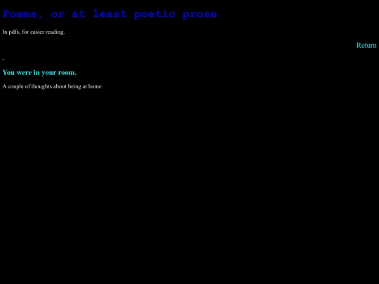 Fiction/poemcollect screenshot