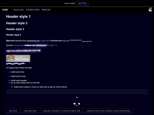 test screenshot