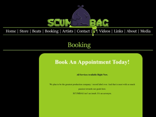 booking screenshot