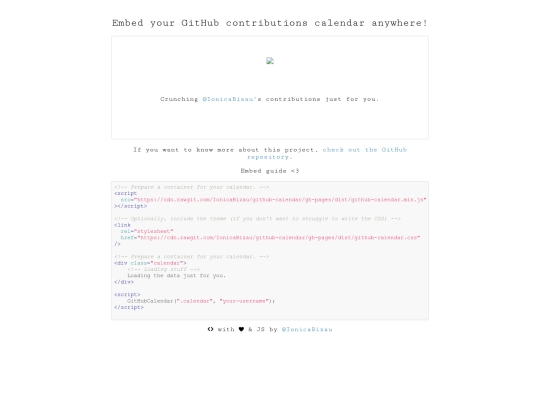 plugins/github-calendar/example screenshot
