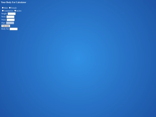 BodyFat screenshot