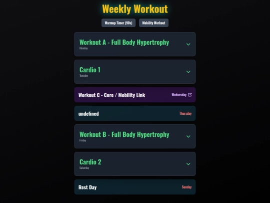 Book/T2workout screenshot