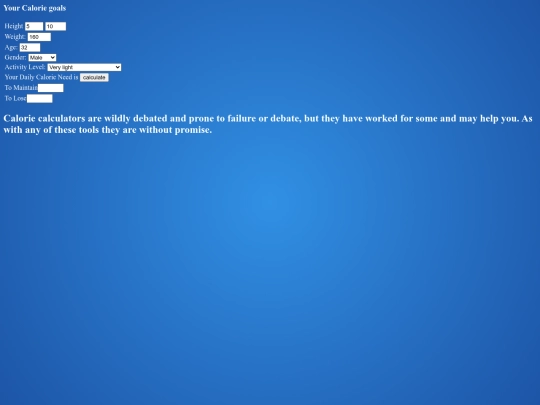 CalGoal screenshot
