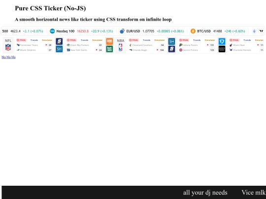 Ticker screenshot