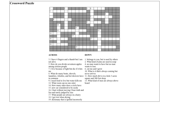 crossword screenshot
