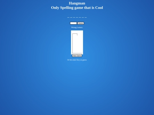 hangman screenshot
