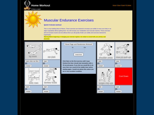 homeworkout2 screenshot