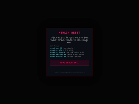 testing/FaceReset screenshot