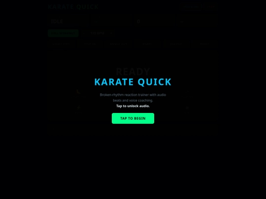 testing/karate-coach screenshot