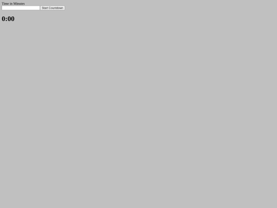 timer screenshot