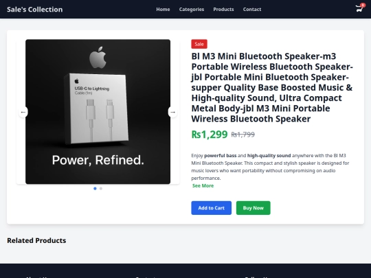 Products/Bl-M3-Mini-Bluetooth-Speaker screenshot