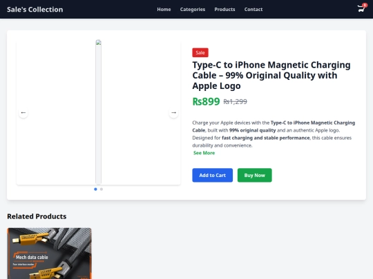 Products/Type-C-to-iPhone-Magnetic-Cable screenshot