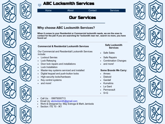 services screenshot