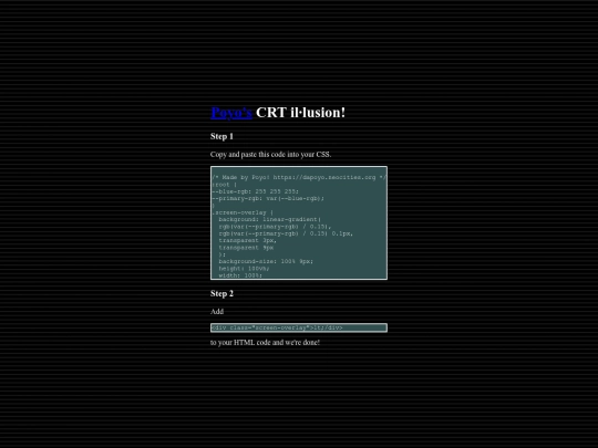 crt screenshot